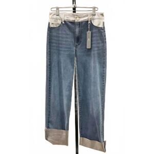 NEW TRACTR women's trim jean in denim/silver